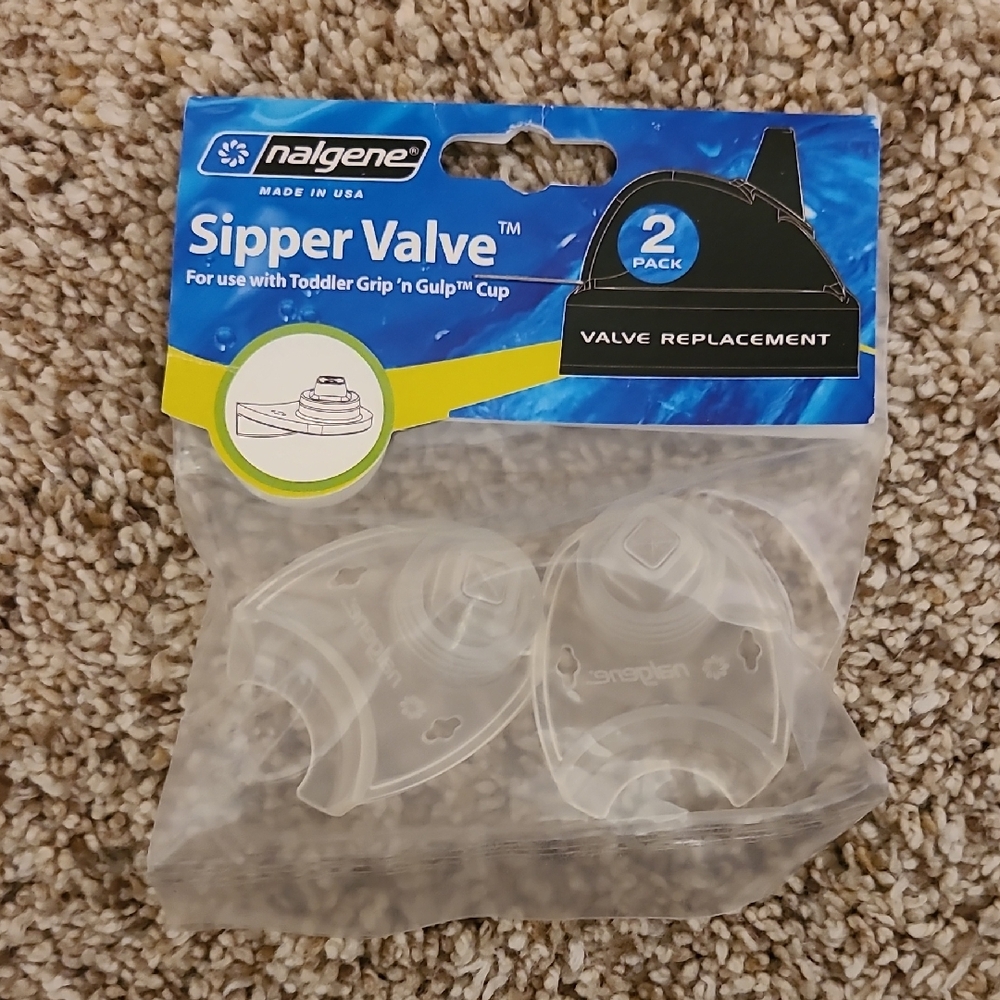 White Sipper Valve Replacement Pack for Spill-Free Drinking